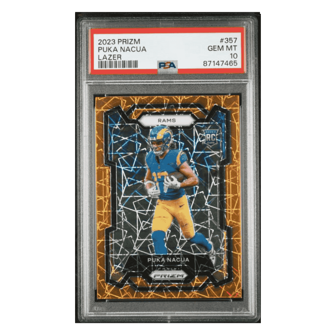 Puka Nacua PSA 10 2023 Panini Prizm Rookie RC Card #357