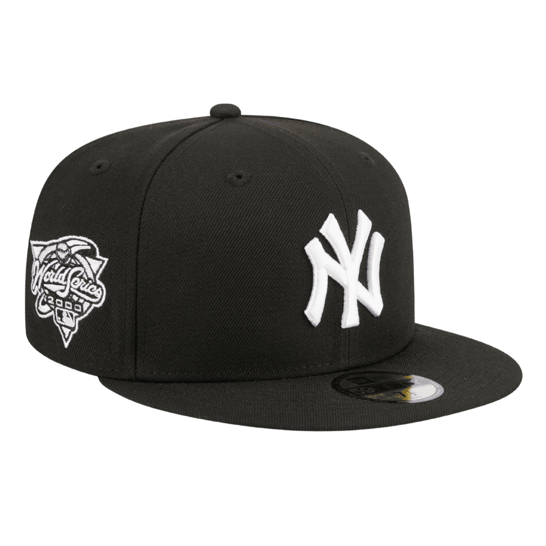 New York Yankees 2000 World Series Side Patch New Era Black/White 59FIFTY Fitted Hat