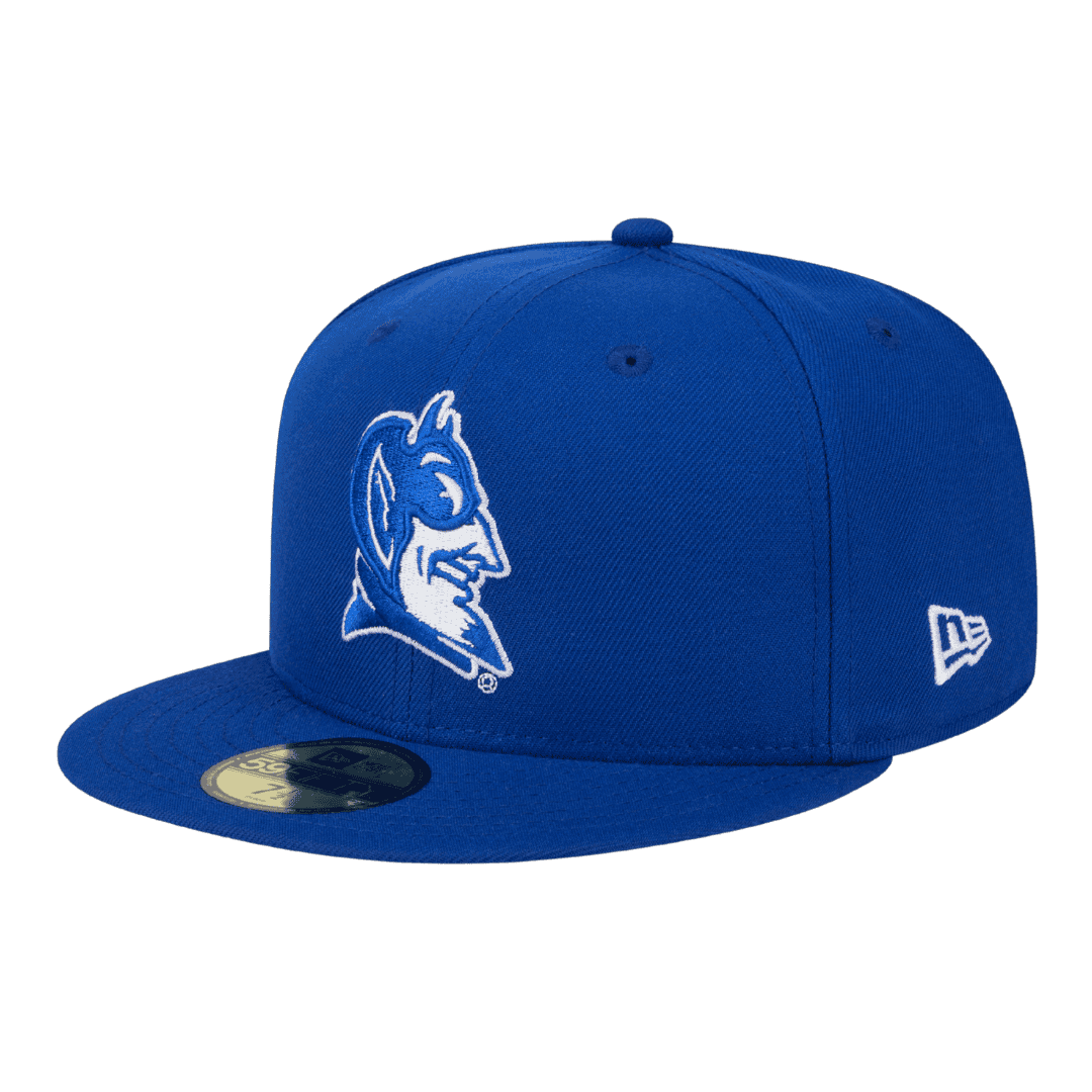 Duke Blue Devils Official Team Color New Era Blue 59FIFTY Fitted Hat