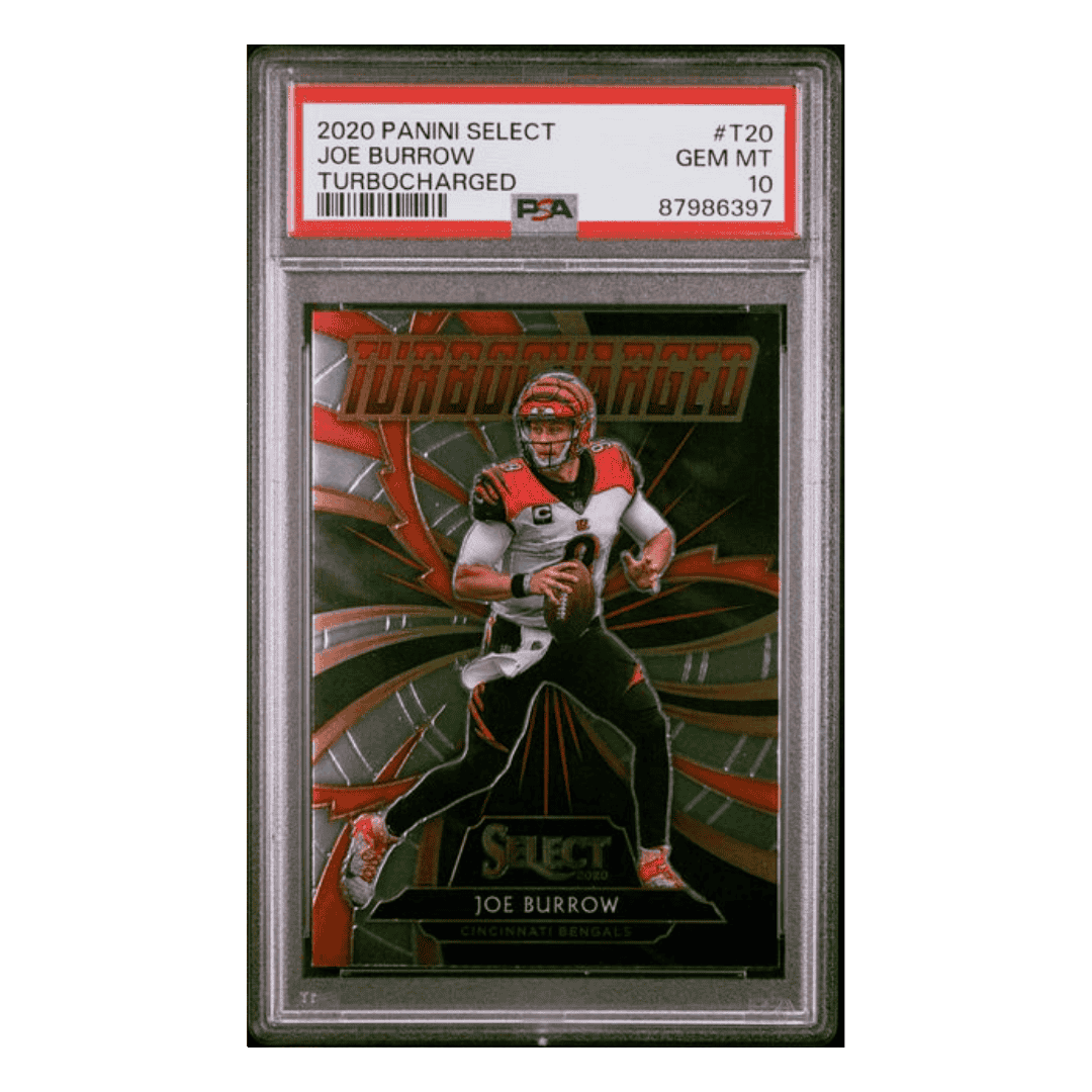 Joe Burrow PSA 10 2020 Panini Select Turbocharged Card #T20