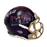 Andy Reid Kansas City Chiefs Autographed Super Bowl LVIII Mini Replica Helmet - Beckett COA