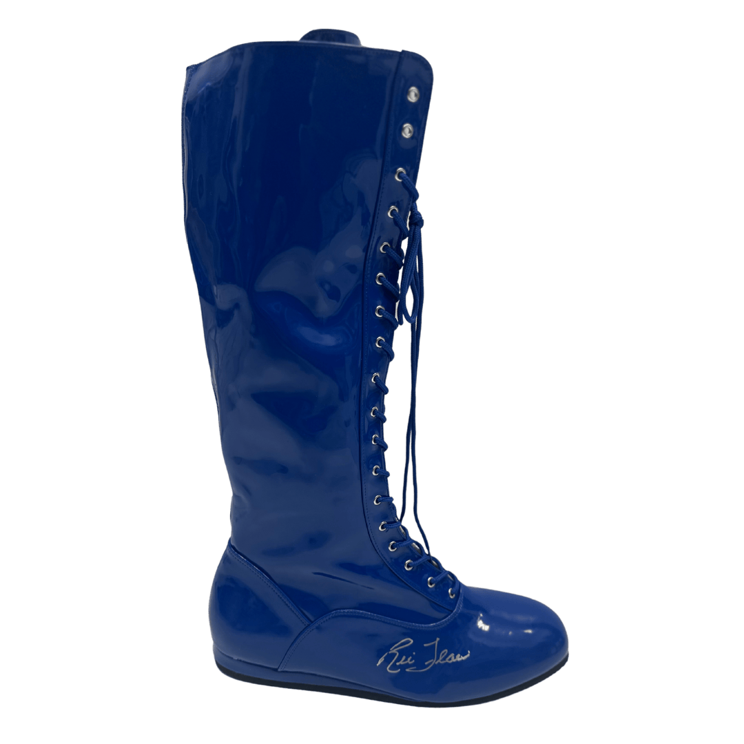Ric Flair WWE Autographed Blue Boot - JSA COA