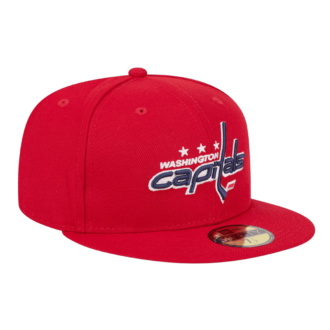 Washington Capitals Official Team Color New Era Red 59FIFTY Fitted Hat