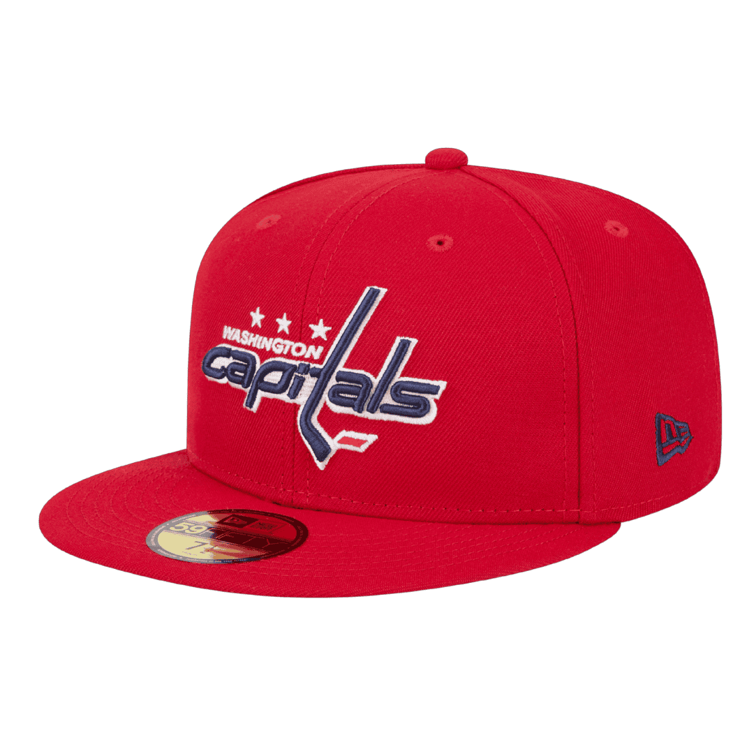 Washington Capitals Official Team Color New Era Red 59FIFTY Fitted Hat