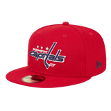 Washington Capitals Official Team Color New Era Red 59FIFTY Fitted Hat