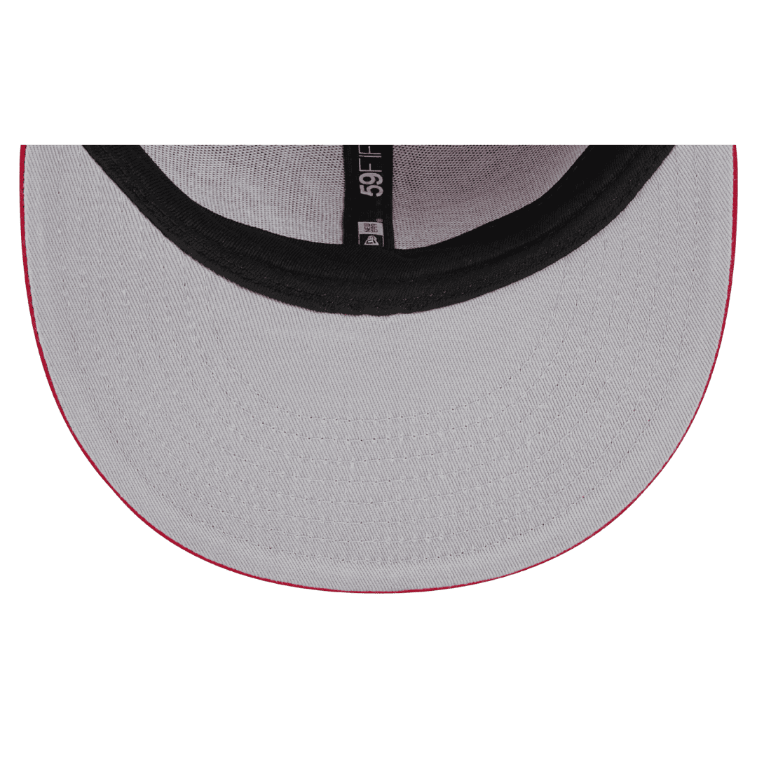 Washington Capitals Official Team Color New Era Red 59FIFTY Fitted Hat
