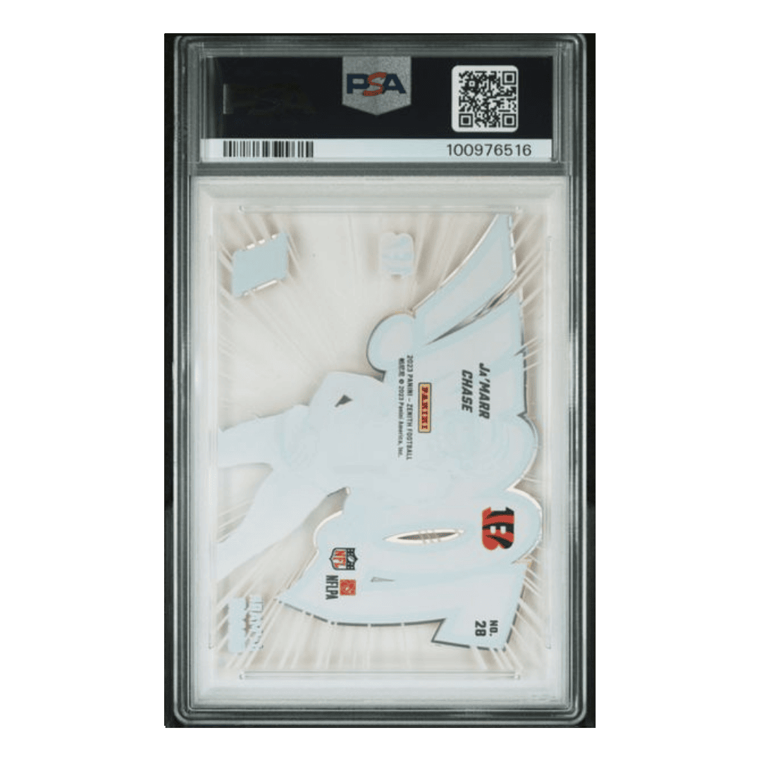 Ja'Marr Chase PSA 9 2023 Panini Zenith Zoom! Card #28