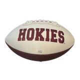 Michael Vick Autographed Virginia Tech Logo Football - JSA COA