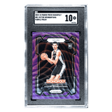 Victor Wembanyama SGC 10 2023-24 Panini Prizm Monopoly Purple Prizm Rookie RC Card #81