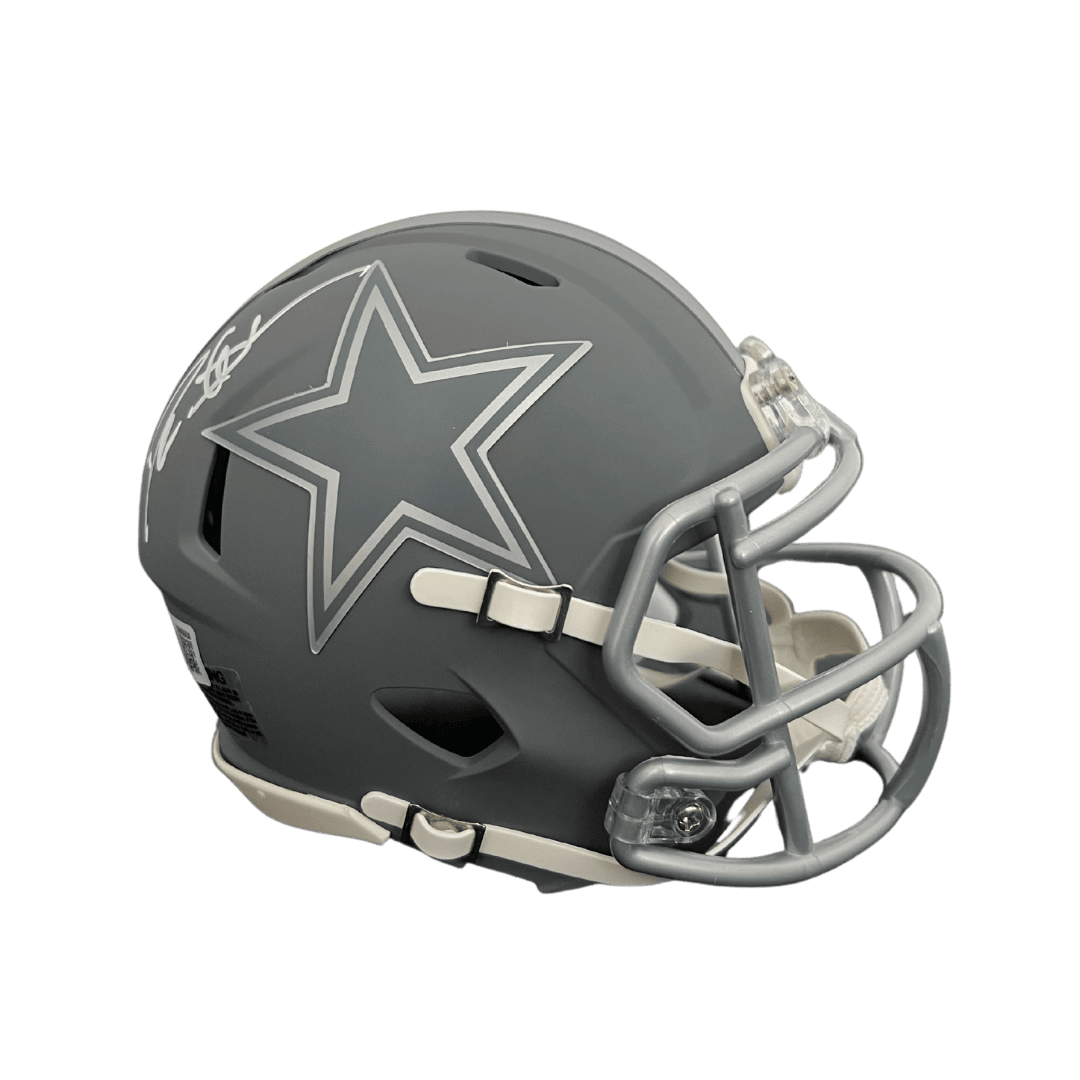 Deion Sanders Dallas Cowboys Autographed Mini Slate Speed Helmet - Beckett COA