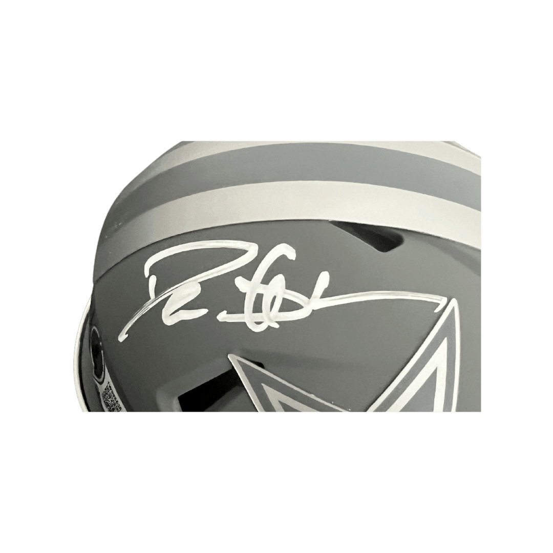 Deion Sanders Dallas Cowboys Autographed Mini Slate Speed Helmet - Beckett COA