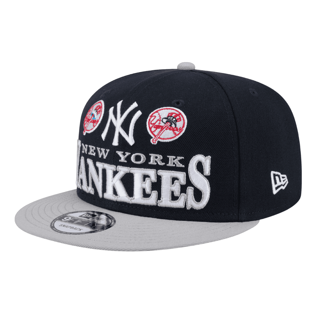 New York Yankees Archive New Era Navy 9FIFTY Adjustable Snapback Hat