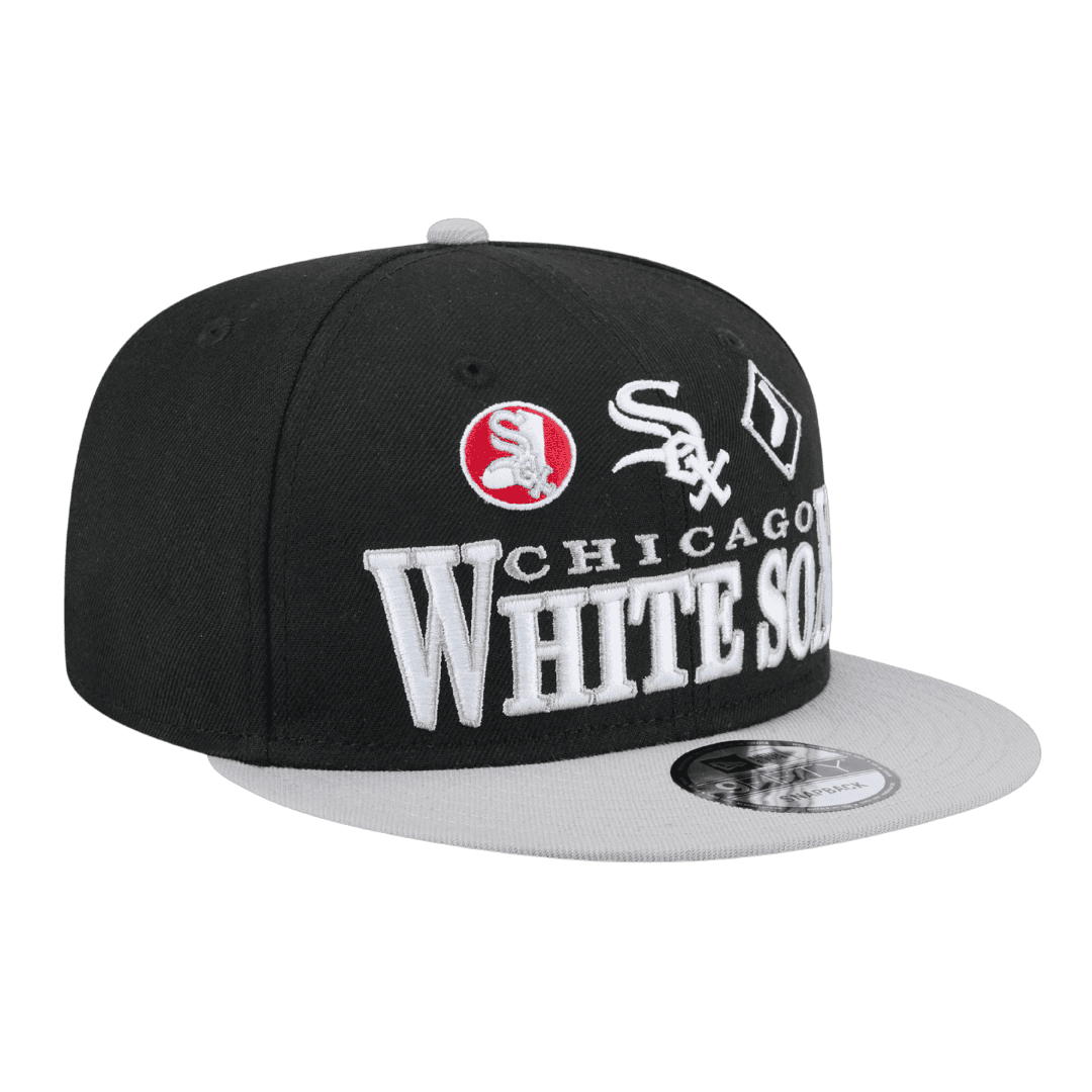 Chicago White Sox Archive New Era Black 9FIFTY Adjustable Snapback Hat