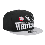Chicago White Sox Archive New Era Black 9FIFTY Adjustable Snapback Hat