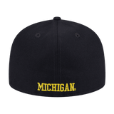 Michigan Wolverines Official Team Color New Era Navy 59FIFTY Fitted Hat