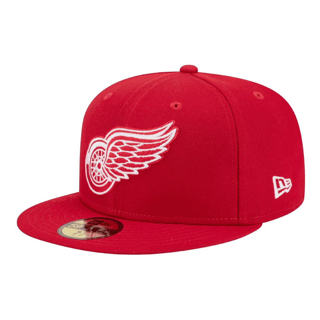 Detroit Red Wings Official Team Color New Era Red 59FIFTY Fitted Hat