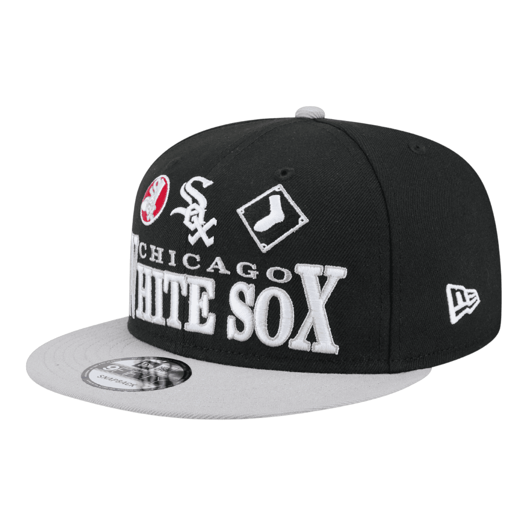 Chicago White Sox Archive New Era Black 9FIFTY Adjustable Snapback Hat