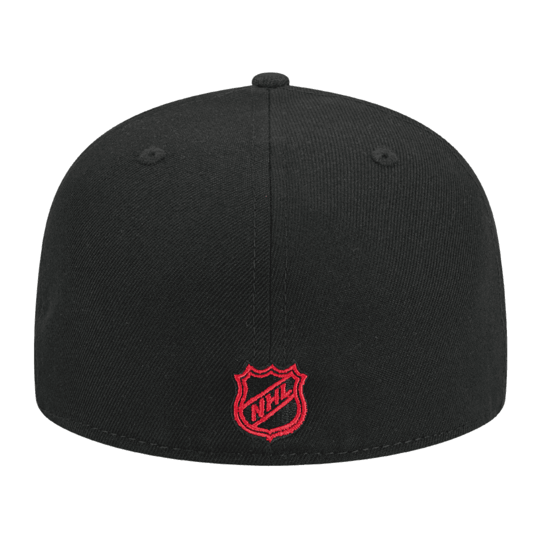 Vancouver Canucks Official Team Color New Era Black 59FIFTY Fitted Hat