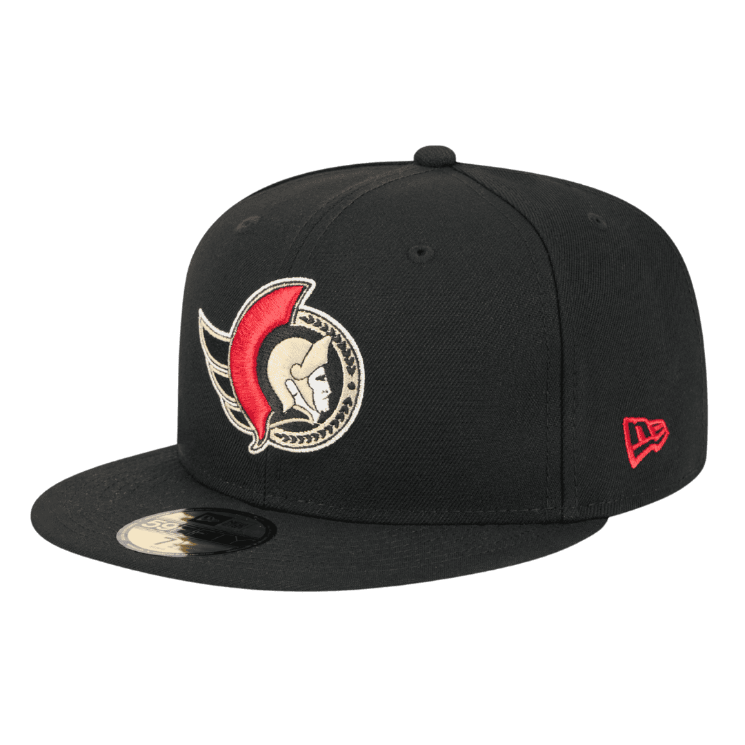 Ottawa Senators Official Team Color New Era Black 59FIFTY Fitted Hat