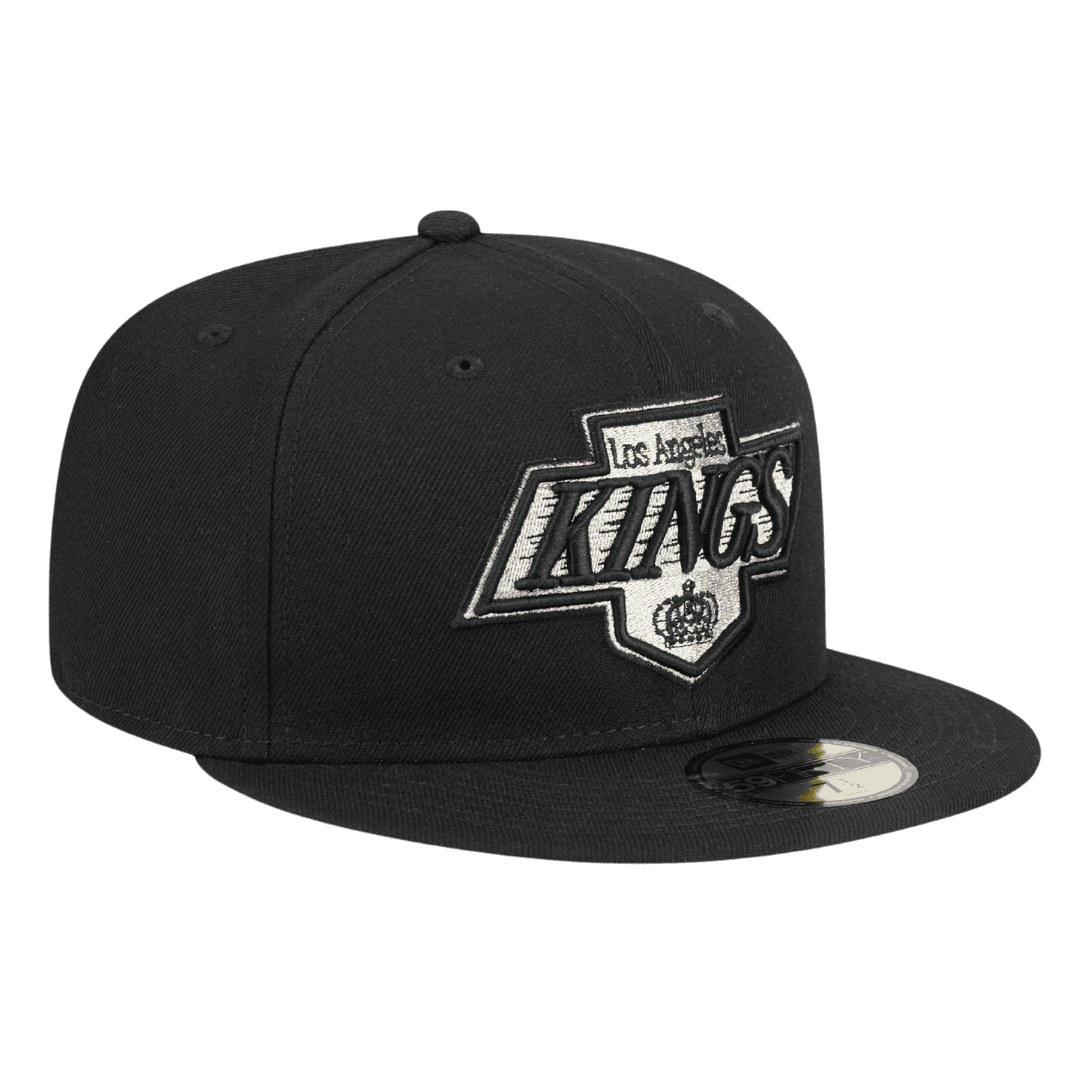 Los Angeles Kings Official Team Color New Era Black 59FIFTY Fitted Hat