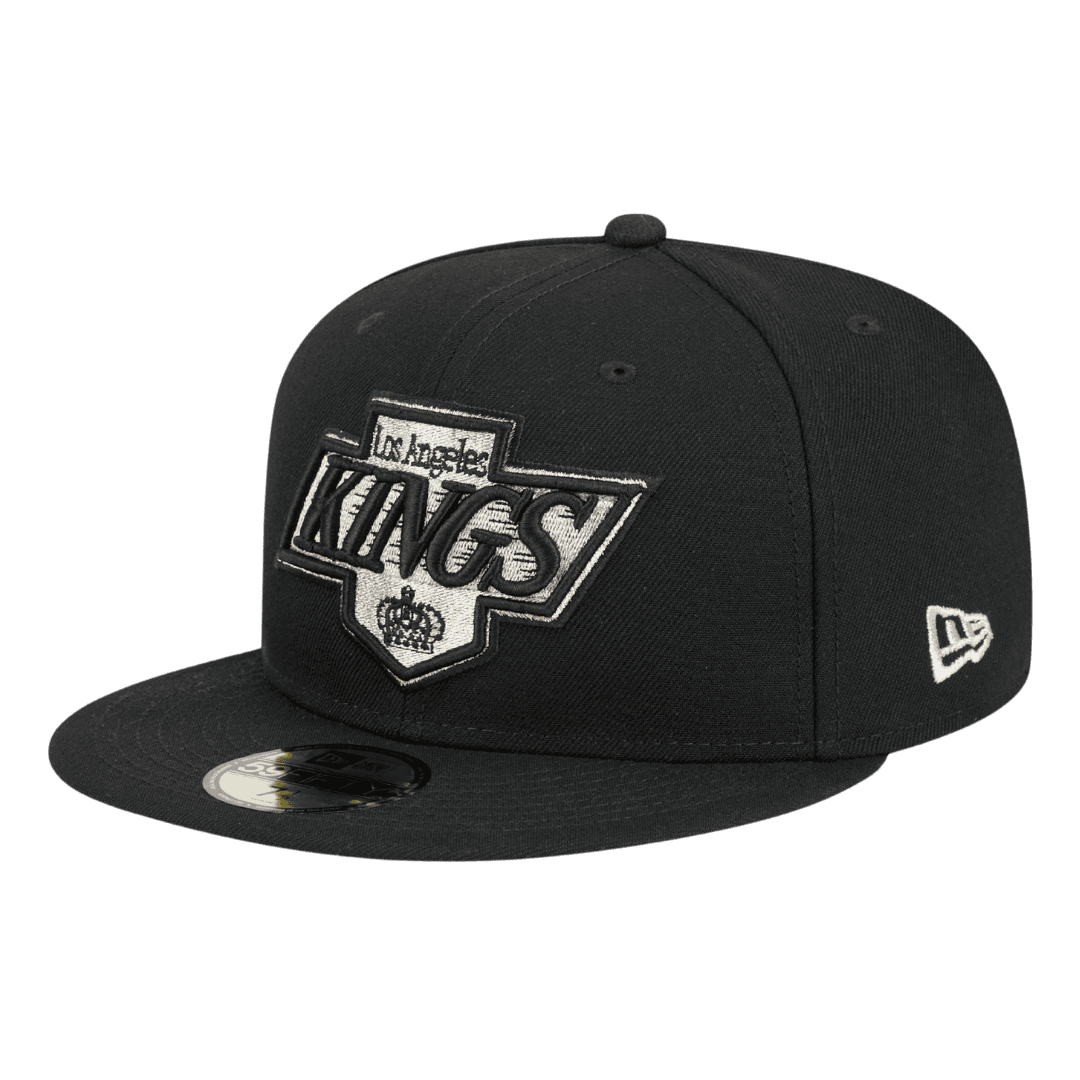 Los Angeles Kings Official Team Color New Era Black 59FIFTY Fitted Hat