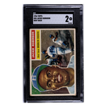 
Jackie Robinson SGC 2 1956 Topps Gray Back Card