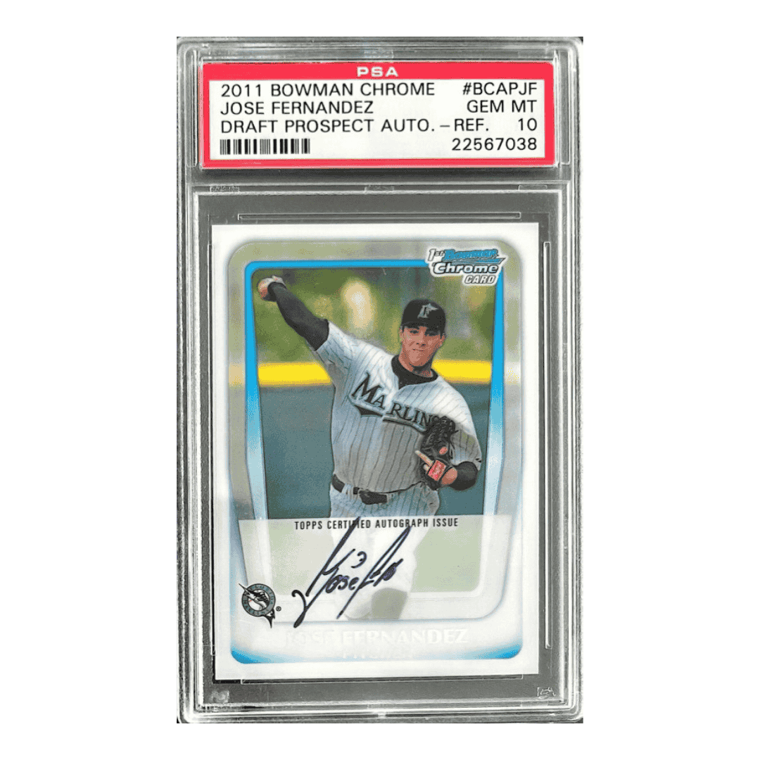 Jose Fernandez PSA 10 2011 Bowman Chrome Draft Prospects Autograph Card #BCAPJF