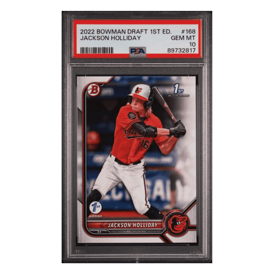 Jackson Holliday PSA 10 2022 Bowman Draft 1st Edition Card #168