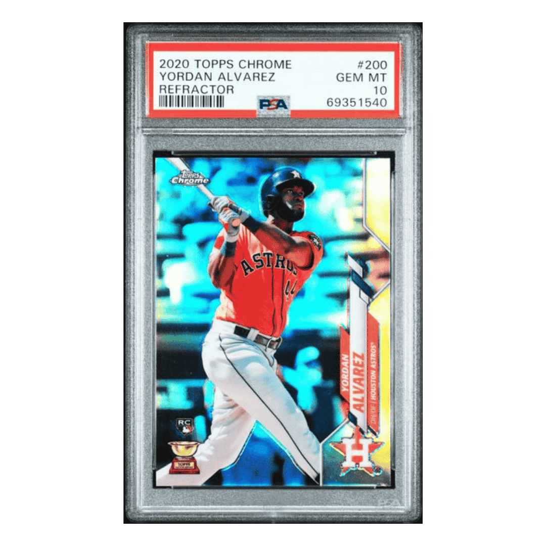 Yordan Alvarez PSA 10 2020 Topps Chrome Refractor Rookie RC Card #200