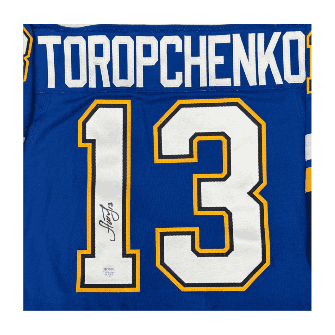 Alexi Toropchenko St Louis Blues Autographed Adidas Home Jersey - JSA COA