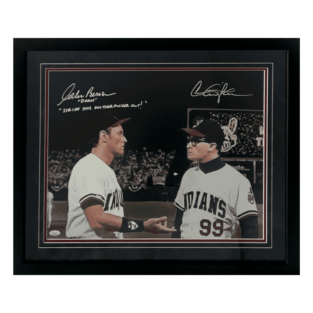 Charlie Sheen & Corbin Bernsen Dual Autographed Framed 16x20 Photo with Inscription - JSA COA