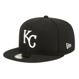 Kansas City Royals 2015 World Series Side Patch New Era Black/White 59FIFTY Fitted Hat