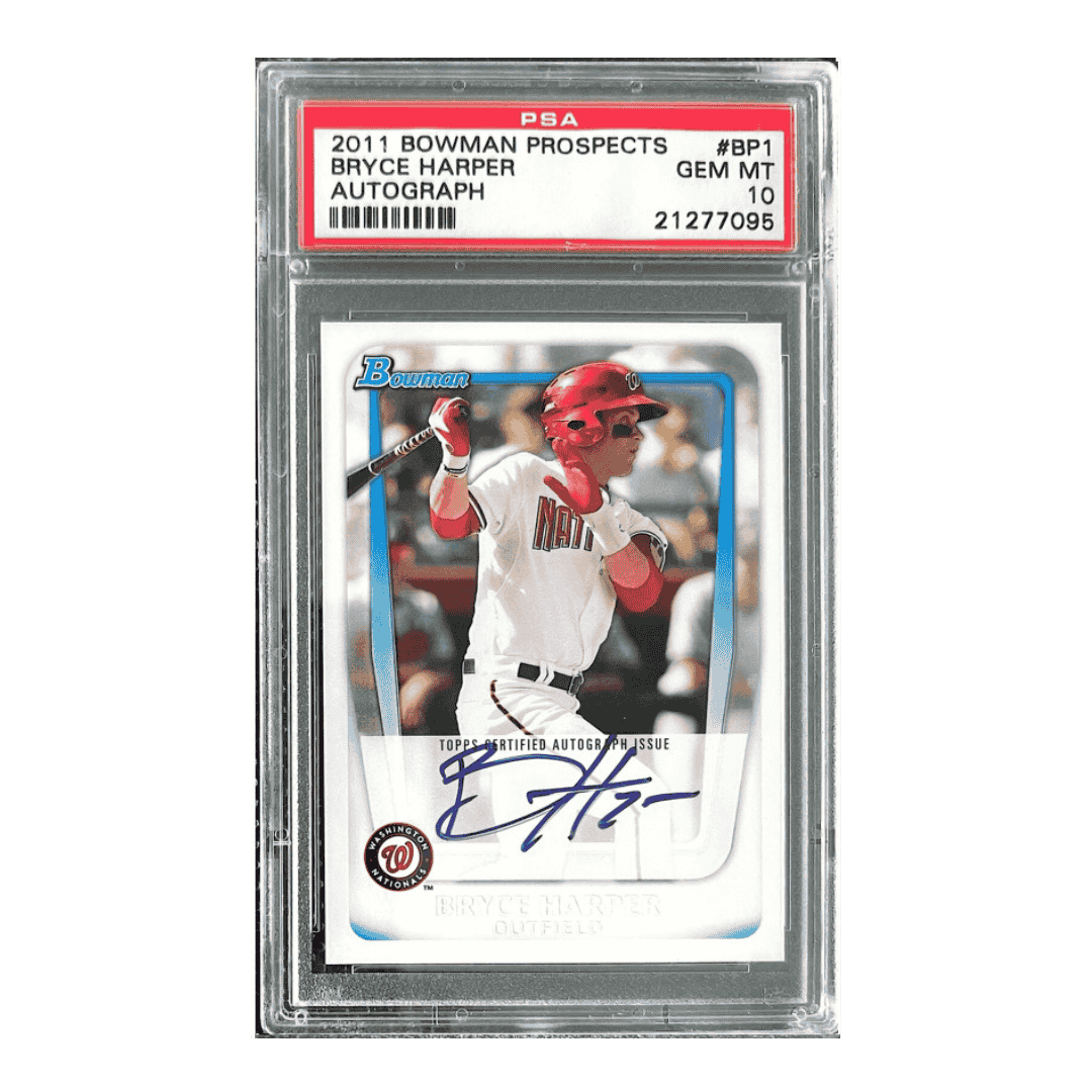 Bryce Harper PSA 10 2011 Bowman Prospects Autograph Card #BP1