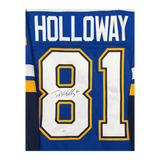 Dylan Holloway St Louis Blues Autographed Adidas Home Jersey - JSA COA