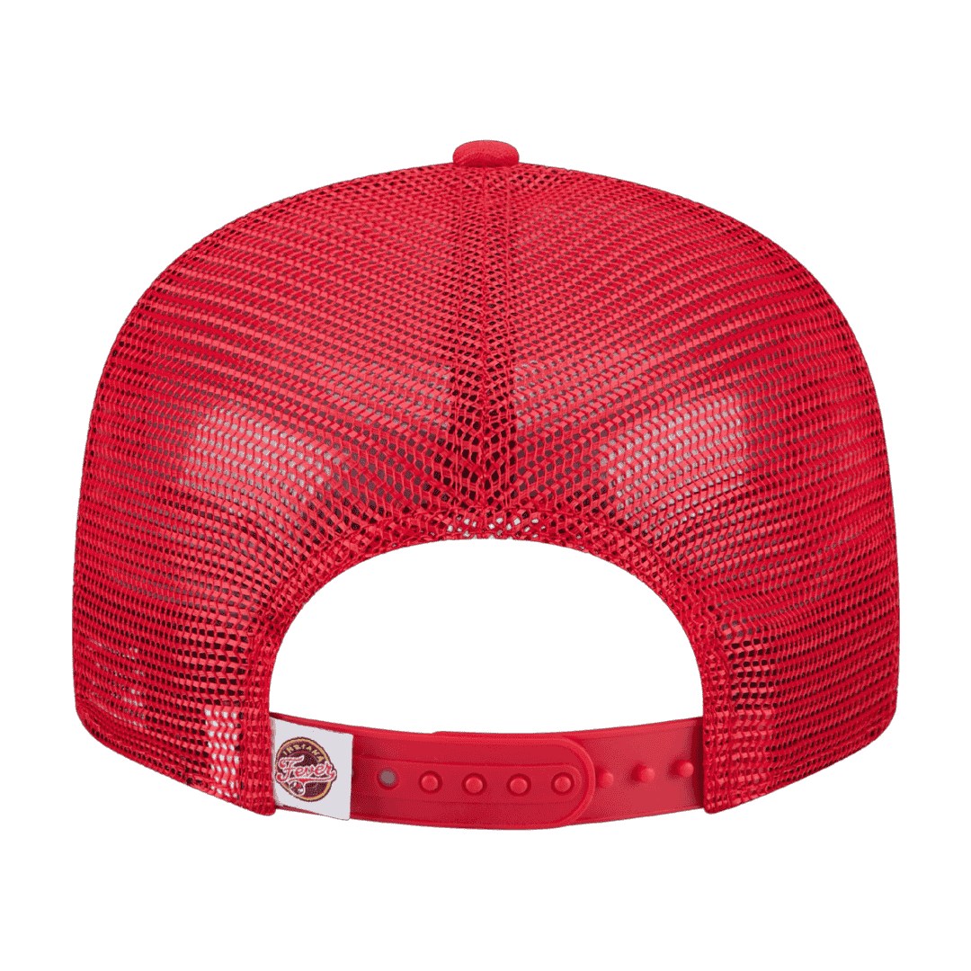 Indiana Fever Trucker Meshback New Era Red 9FIFTY Adjustable Snapback Hat
