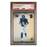 Malik Nabers PSA 9 2024 Panini Donruss Elite Rookie RC #d/999 Card #196