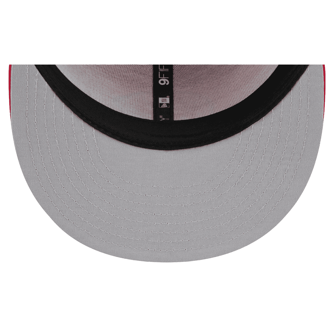 Indiana Fever Script Logo New Era Red 9FIFTY Adjustable Snapback Hat