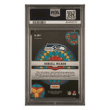 Russell Wilson PSA 10 2021 Panini Mosaic Glass Mosaic Card #GM7