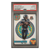 Russell Wilson PSA 10 2021 Panini Mosaic Glass Mosaic Card #GM7