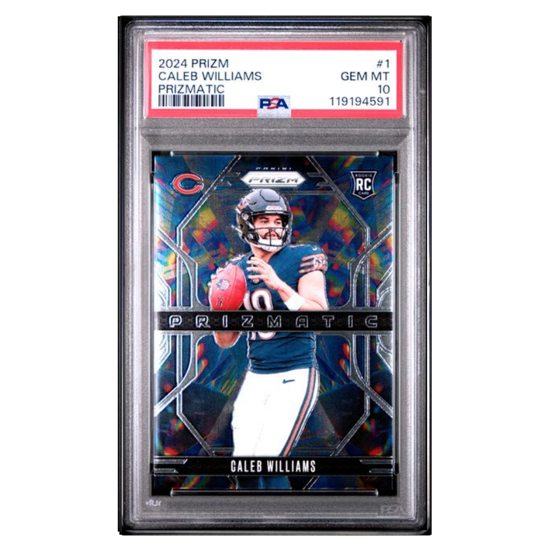 Caleb Williams PSA 10 2024 Panini Prizm Prizmatic Rookie RC Card #1