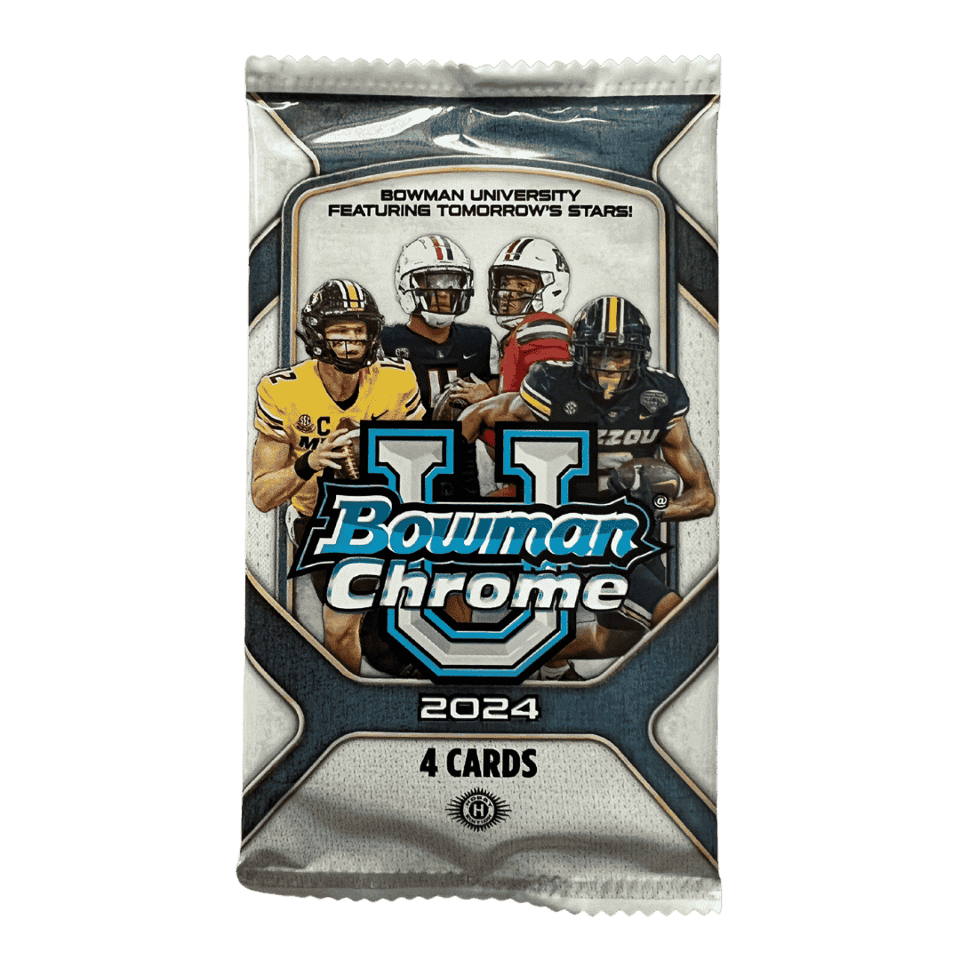 2024 Bowman University Chrome Football Trading Card - Single Pack