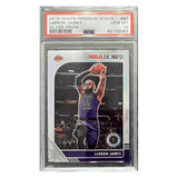 LeBron James PSA 10 2019 Panini Hoops Premium Stock Silver Prizm Card #87