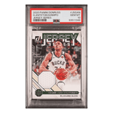 Giannis Antetokounmpo PSA 10 2020 Panini Donruss Jersey Series Card #JSGAN