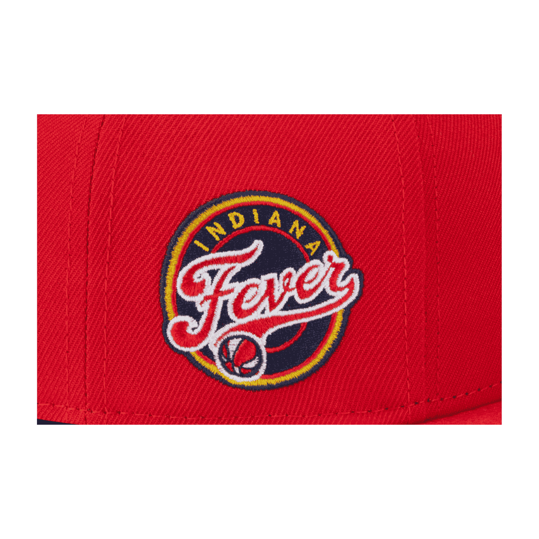 Indiana Fever Script Logo New Era Red 9FIFTY Adjustable Snapback Hat