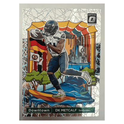 DK Metcalf 2023 Panini Donruss Optic International Downtown Card #5