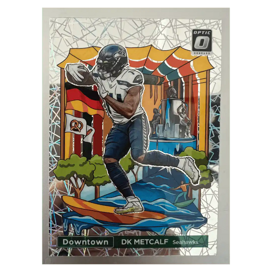 DK Metcalf 2023 Panini Donruss Optic International Downtown Card #5