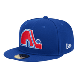 Quebec Nordiques Official Team Colot New Era Blue 59FIFTY Fitted Hat