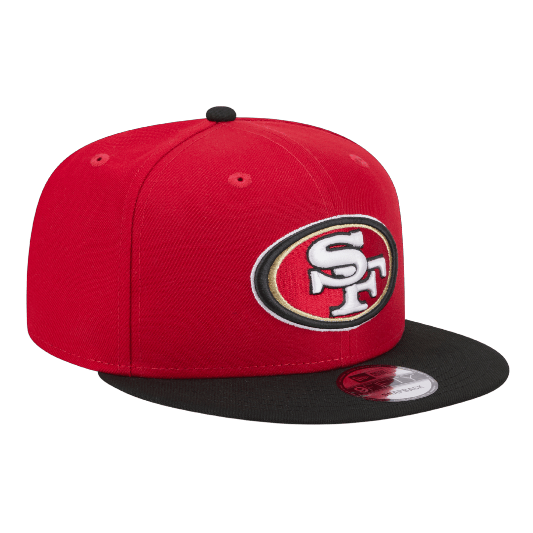 San Francisco 49ers Official Team Color 2Tone New Era Red/Black 9FIFTY Adjustable Snapback Hat