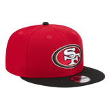 San Francisco 49ers Official Team Color 2Tone New Era Red/Black 9FIFTY Adjustable Snapback Hat