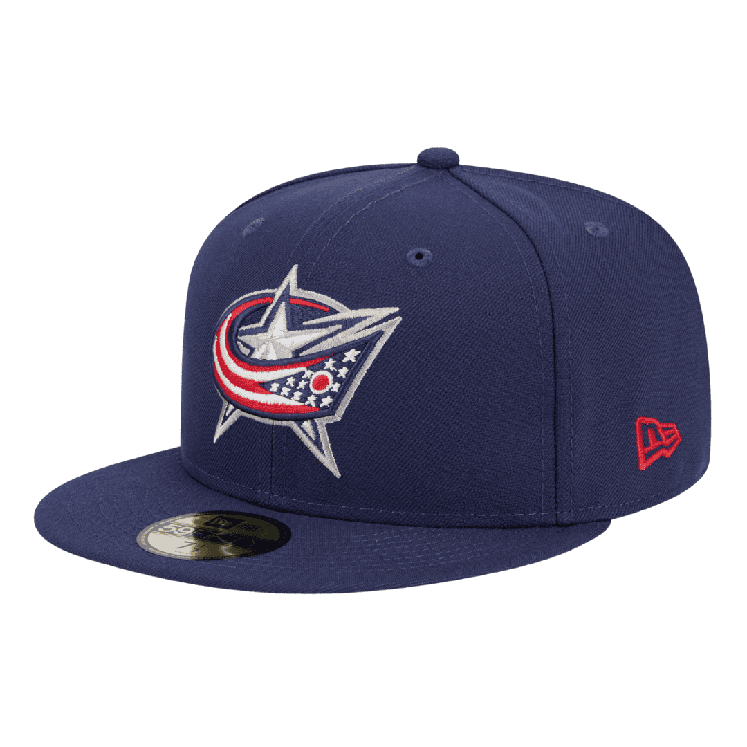 Columbus Blue Jackets Official Team Color New Era Blue 59FIFTY Fitted Hat